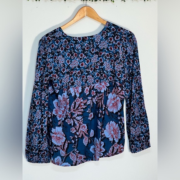 NWT Band Of The Free Josie Sapphire Mixed Print Long Sleeve Top Small - Picture 4 of 12